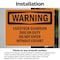 Signmission Livestock Guardian Dog On Duty Do Not Enter OSHA Warning Sign, Vinyl Decal, 10in W x 7in L, 2PK OS-2PACK-WS-D-710-L-12233 - alternate 5